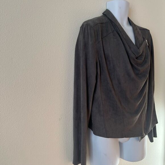 BlankNYC, faux suede Moro jacket, grey, size XL - Picture 6 of 10